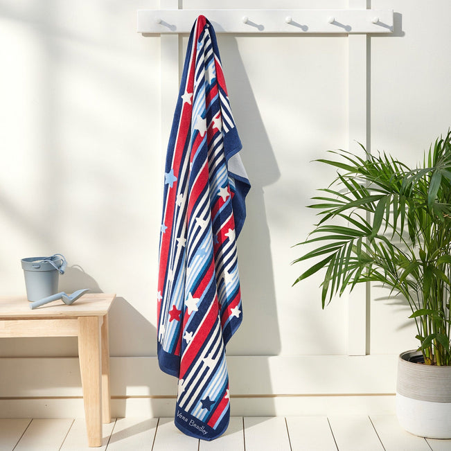 Beach Towel-Summer Stars & Stripes-Image 1-Vera Bradley