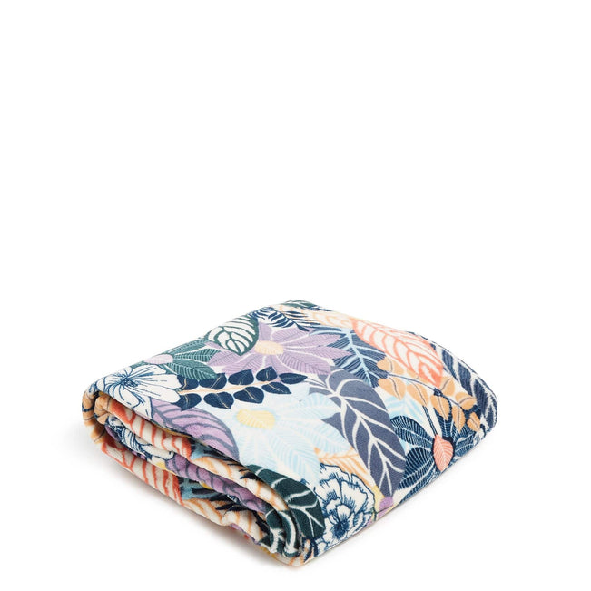 Throw Blanket-Palm Floral-Image 1-Vera Bradley