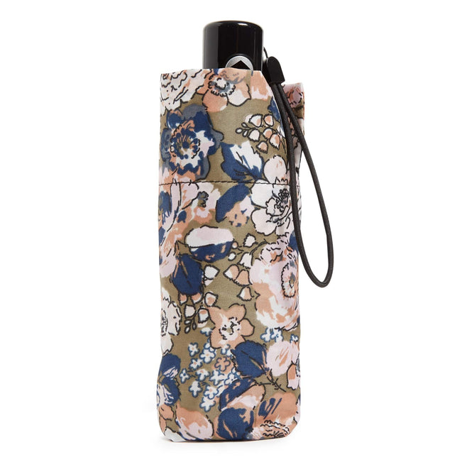 Automatic Mini Umbrella-Petite Exuberant Floral Sage-Image 1-Vera Bradley