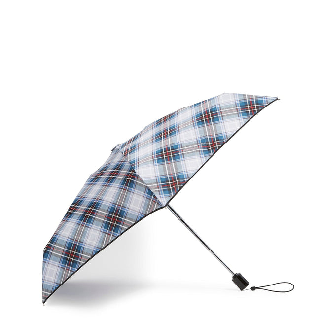 Automatic Mini Umbrella-Snowy Plaid-Image 2-Vera Bradley