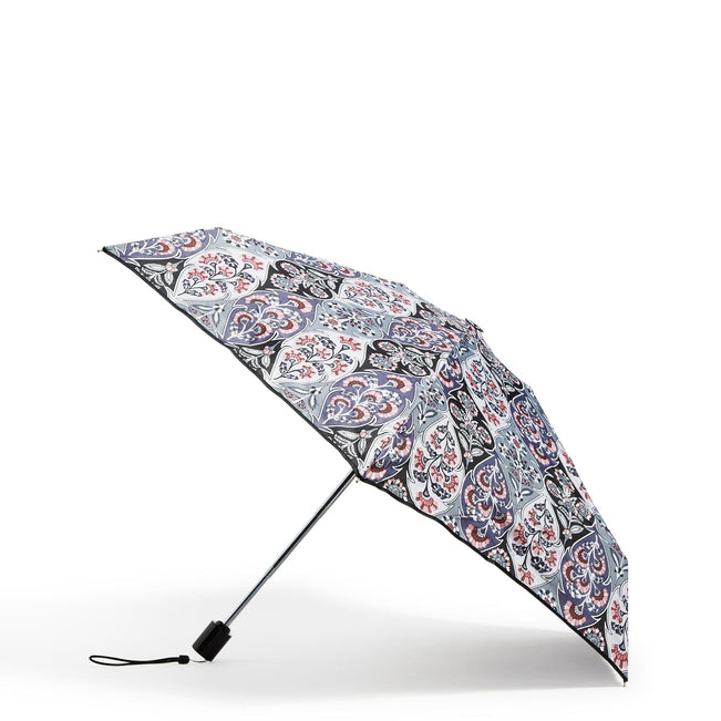 Factory Style Automatic Mini Umbrella-Ornate Blooms-Image 2-Vera Bradley