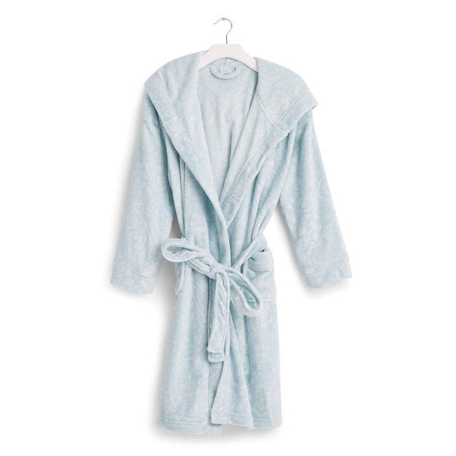 Factory Style Fleece Robe-Eden Paisley Mint-Image 1-Vera Bradley