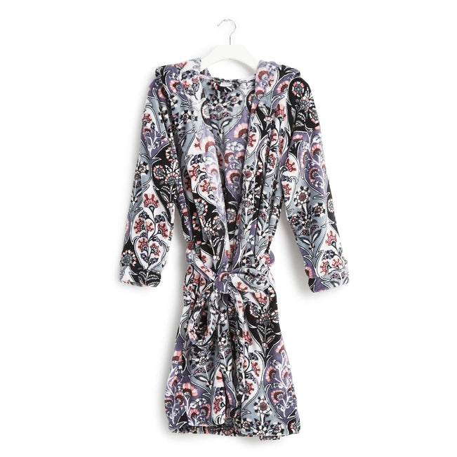 Factory Style Fleece Robe-Ornate Blooms-Image 1-Vera Bradley