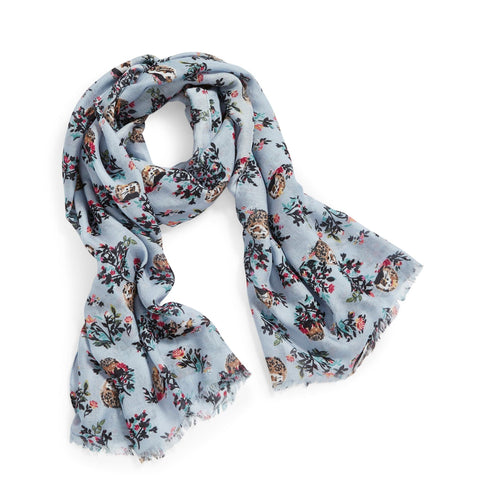 Vera Bradley - Iconic Hipster in Holiday Owls:  Soft  Fringe Scarf in Starry Owls