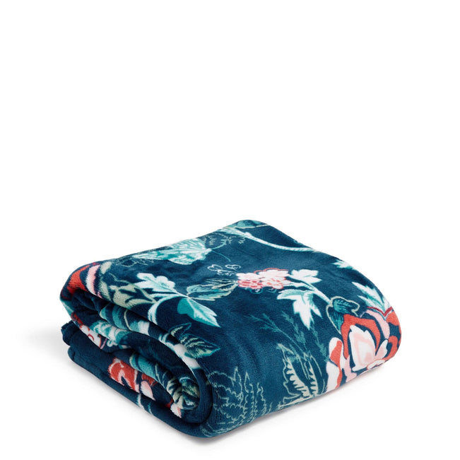 Plush Throw Blanket-Rose Toile-Image 1-Vera Bradley