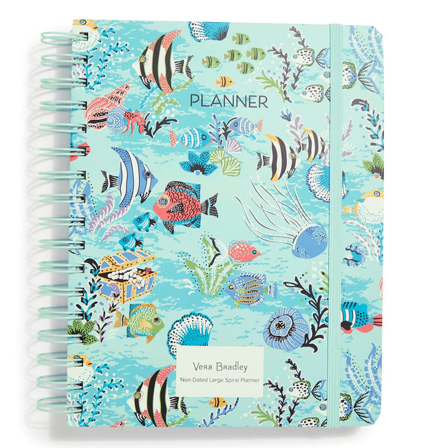 Factory Style Non-Dated Large Spiral Planner-Antilles Treasure-Image 1-Vera Bradley