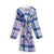 Plush Fleece Robe-Amethyst Plaid-Image 1-Vera Bradley