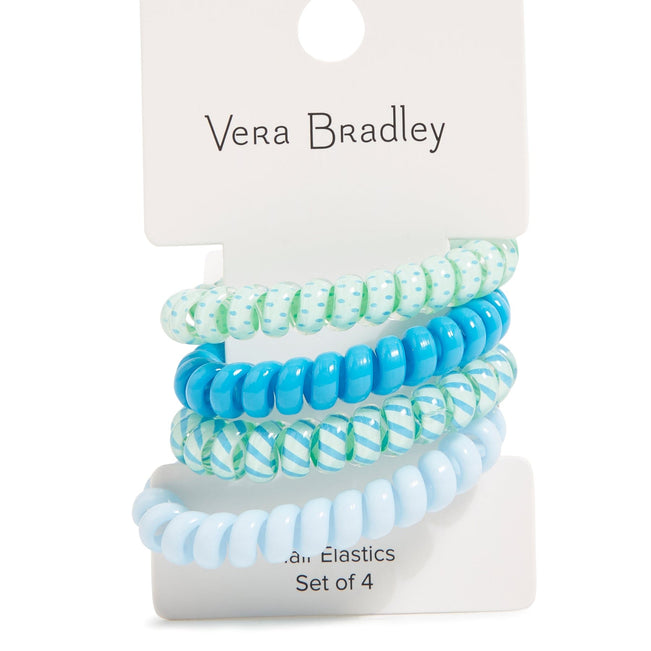 Spiral Hair Elastics-Spring Medley Blue-Image 1-Vera Bradley