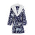 Plush Shimmer Cozy Life Robe-Frosted Lace Navy-Image 1-Vera Bradley