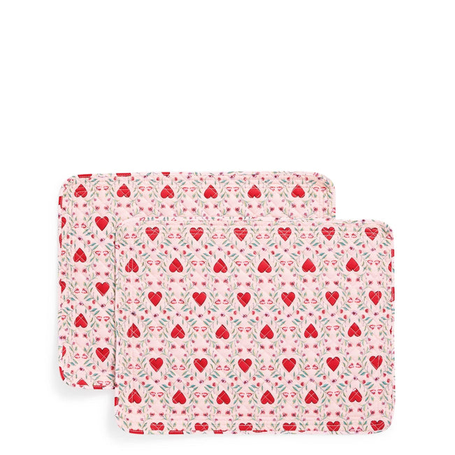 Placemat Set of 2-Imperial Hearts Pink-Image 1-Vera Bradley