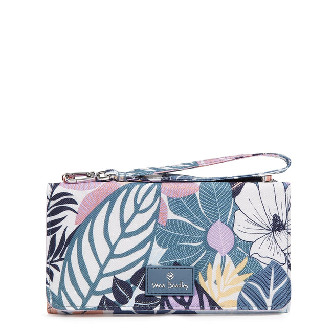 Vera Bradley Crossbody Wallet Purse Pink Floral Quilted Front zip pocket  EUC | eBay