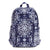 Lighten Up Sporty Backpack-Steel Blue Medallion-Image 1-Vera Bradley