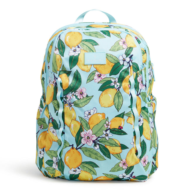 Factory Style Lighten Up Sporty Large Backpack-Lemon Grove-Image 1-Vera Bradley