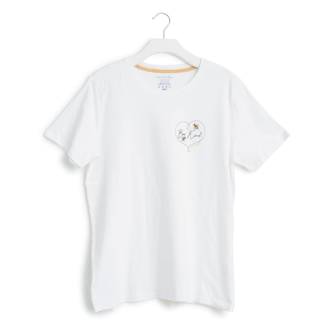 Short-Sleeved Graphic T-Shirt-Bees Beige-Image 1-Vera Bradley