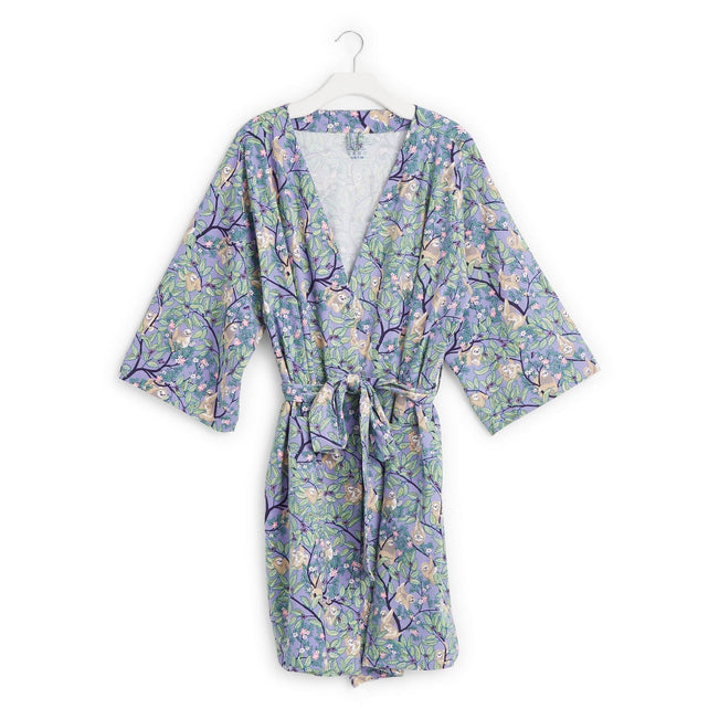 Factory Style Knit Robe-Hanging Around Purple-Image 1-Vera Bradley