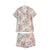 Short-Sleeved Pajama Set-Peach Blossom Bouquet-Image 1-Vera Bradley