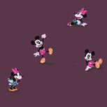 Disney Small Vera Tote Bag-Flirty Mickey & Minnie on Maroon-Image 4-Vera Bradley