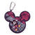 Disney Mickey Mouse Ears Bag Charm-Mickey & Minnie’s Flirty Floral Tonal-Image 1-Vera Bradley