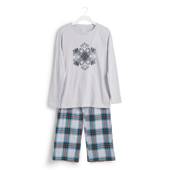 Factory Style Pajama Gift Set-Snowy Plaid-Image 1-Vera Bradley