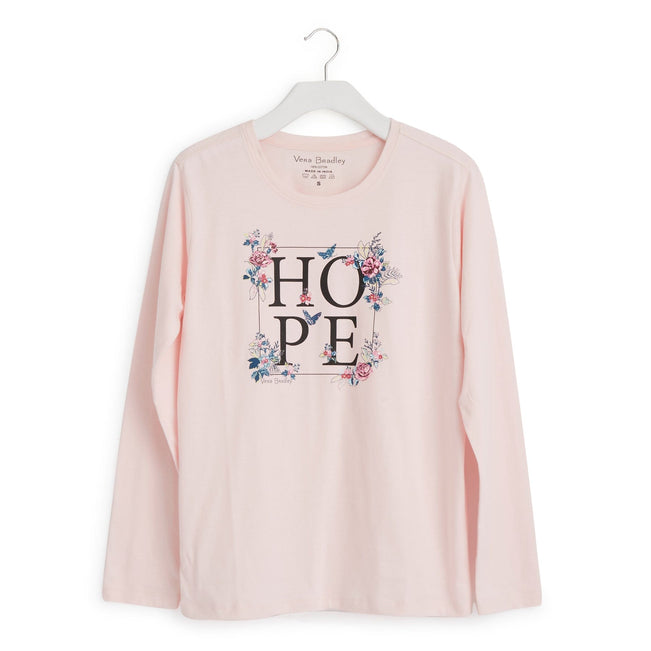 Long-Sleeved Graphic T-Shirt-Rose Toile-Image 1-Vera Bradley