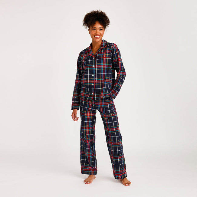 Flannel Pajama Set-Tartan Plaid-Image 1-Vera Bradley