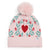 Knit Pom Beanie-Imperial Hearts Pink-Image 2-Vera Bradley
