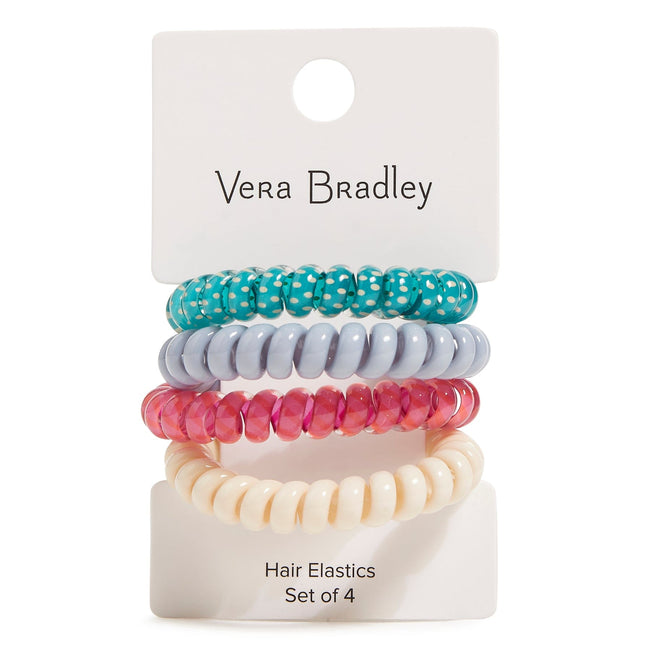 Spiral Elastic Hair Tie, 4 Pack-Enchantment-Image 1-Vera Bradley