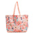 Lighten Up Deluxe Large Family Tote-Rain Forest Lily Coral-Image 1-Vera Bradley