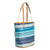 Straw Bucket Tote Bag-Spring Mint Stripe-Image 2-Vera Bradley
