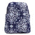 Lighten Up Sporty Compact Backpack-Steel Blue Medallion-Image 1-Vera Bradley