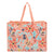 Zip-Top Market Tote Bag-Rain Forest Lily Coral-Image 1-Vera Bradley