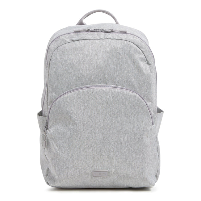 Essential Large Backpack-Medium Heather Gray-Image 1-Vera Bradley