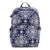 Essential Large Backpack-Steel Blue Medallion-Image 1-Vera Bradley