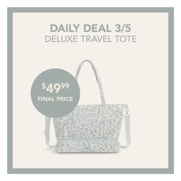 Daily Deal 3/5. Deluxe Travel Tote $49.99 Final Price