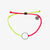 Pura Vida 2 Tone Full Circle Silver Bracelet-Neon Yellow/ Neon Pink-Image 1-Vera Bradley