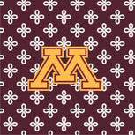 Collegiate Triple Zip Hipster Crossbody Bag-Maroon/White Mini Concerto with University of Minnesota Logo-Image 2-Vera Bradley