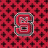 Collegiate Front Zip Wristlet-Red/Black Mini Concerto with North Carolina State University Logo-Image 2-Vera Bradley