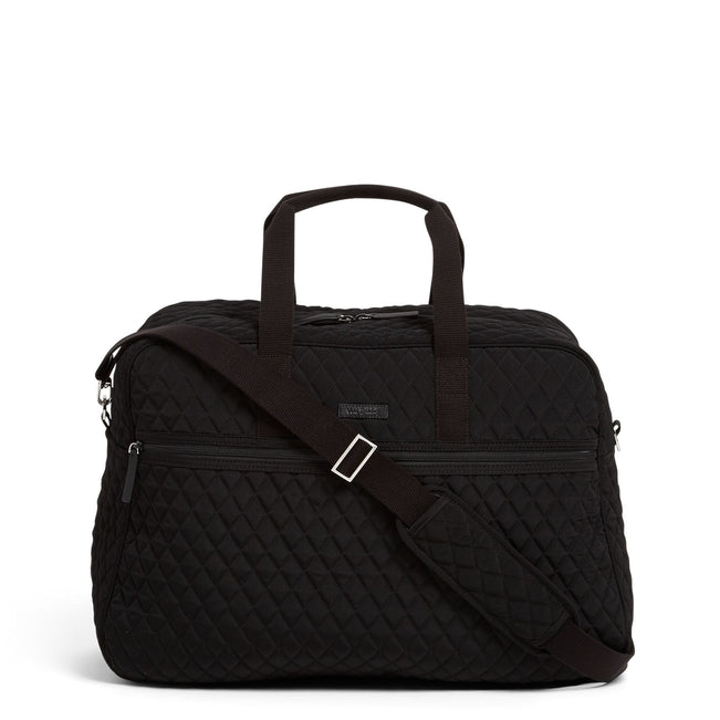 Factory Style Grand Traveler Bag-Microfiber Classic Black-Image 1-Vera Bradley