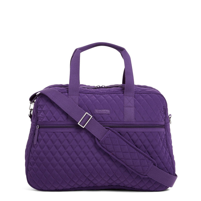 Factory Style Medium Traveler Bag-Microfiber Elderberry-Image 1-Vera Bradley