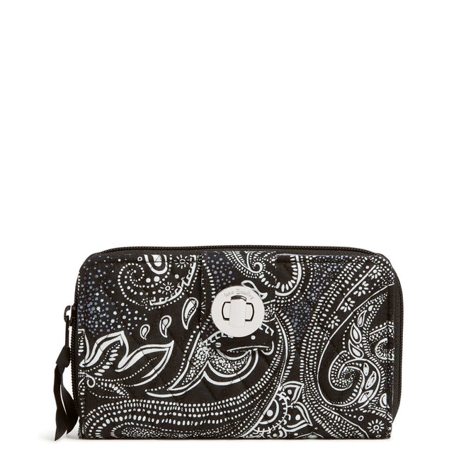 Factory Style RFID Turnlock Wallet-Stellar Paisley-Image 1-Vera Bradley