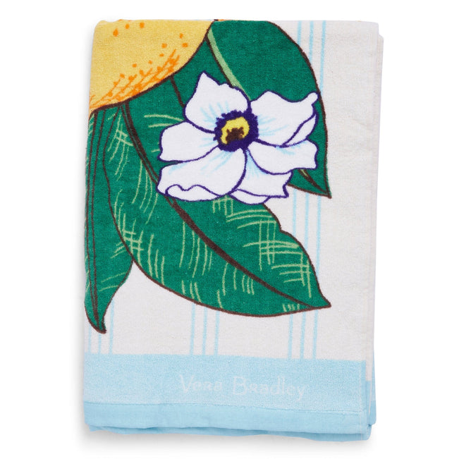 Factory Style Beach Towel-Lemon Grove-Image 1-Vera Bradley
