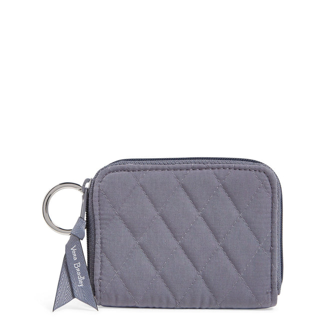 Factory Style RFID Petite Zip-Around Wallet-Carbon Gray-Image 1-Vera Bradley