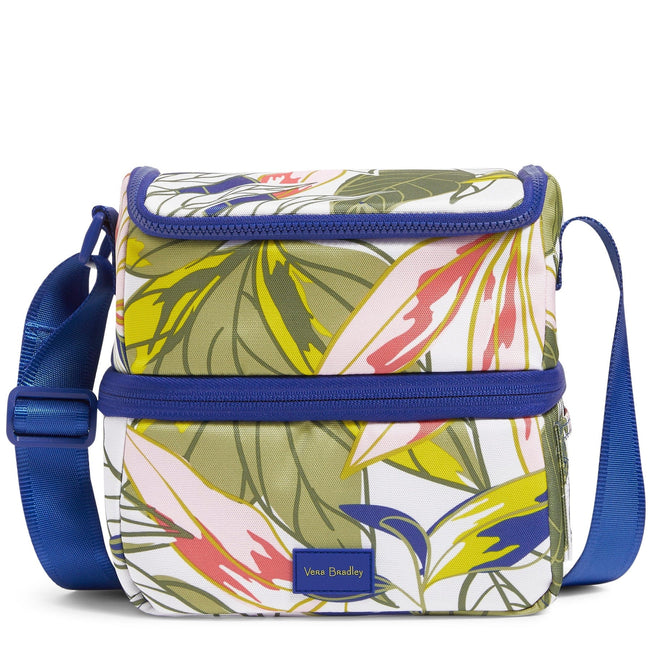 Expandable Lunch Cooler-Rain Forest Leaves-Image 1-Vera Bradley