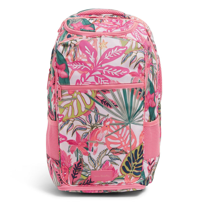 XL Journey Backpack-Rain Forest Canopy Coral-Image 1-Vera Bradley
