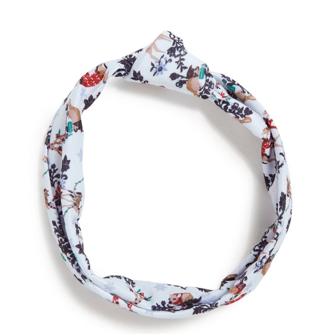 Factory Style Knotted Headband-Merry Mischief Snow Day-Image 1-Vera Bradley