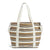 Deluxe Canvas Tote Bag-Natural Beach Stripe-Image 1-Vera Bradley