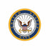 Military Zip ID Lanyard-Navy/Var. Gold Mini Concerto with U.S. Navy Logo-Image 4-Vera Bradley