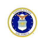Military Zip ID Lanyard-Royal/White Mini Concerto with U.S. Air Force Logo-Image 4-Vera Bradley