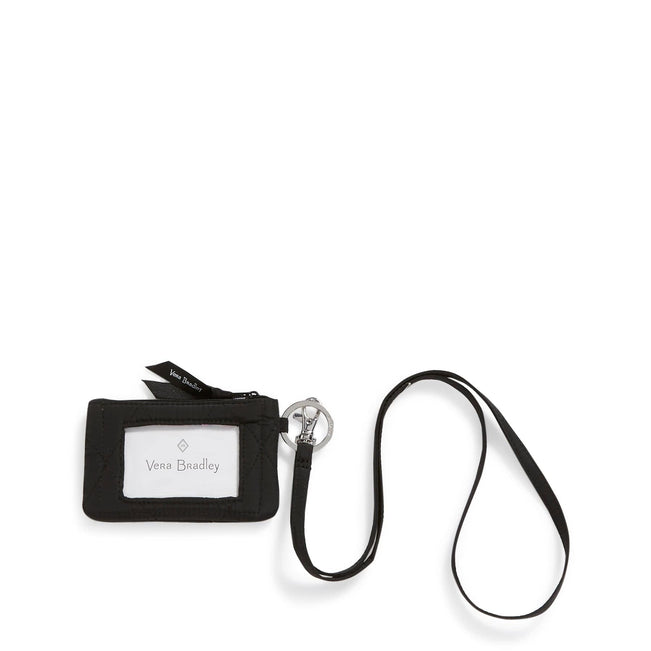 Factory Style Ultralight Zip ID and Lanyard-Black-Image 1-Vera Bradley