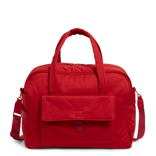 Utility Travel Bag-Recycled Cotton Cardinal Red-Image 1-Vera Bradley